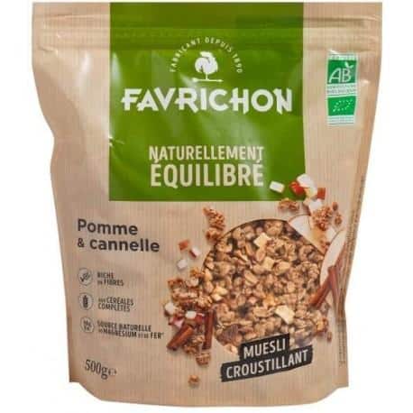 Favrichon -- EOL Muesli croustillant pomme & cannelle - 500 g