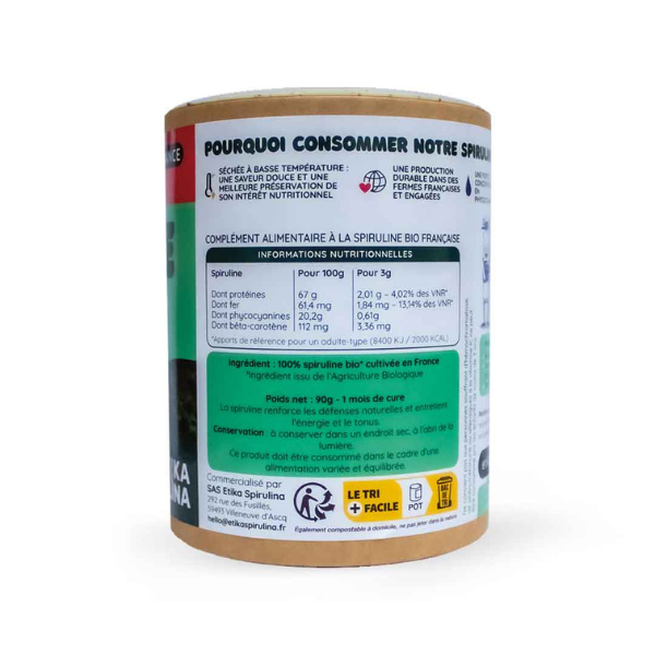 Spiruline bio en poudre - 2